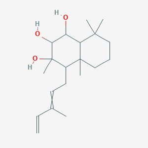 3,4a,8,8-tetramethyl-4-(3-methylpenta-2,4-dienyl)-2,4,5,6,7,8a-hexahydro-1H-naphthalene-1,2,3-triol