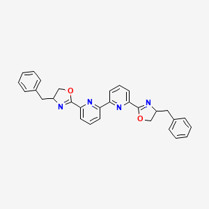 molecular formula C30H26N4O2 B15286439 6,6'-Bis[(4R)-4,5-dihydro-4-(phenylmethyl)-2-oxazolyl]-2,2'-bipyridine 