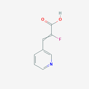 2-Fluoro-3-(3-pyridyl)prop-2-enoic acid