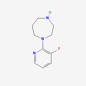 molecular formula C10H14FN3 B1528646 1-(3-氟吡啶-2-基)-1,4-二氮杂环戊烷 CAS No. 1339242-88-4