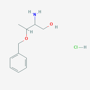 2-Amino-3-phenylmethoxybutan-1-ol;hydrochloride