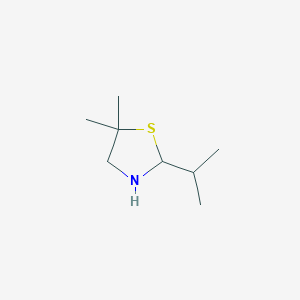 B152865 5,5-Dimethyl-2-isopropylthiazolidine CAS No. 134695-88-8