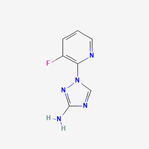 molecular formula C7H6FN5 B1528660 1-(3-fluoropyridin-2-yl)-1H-1,2,4-triazol-3-amine CAS No. 1342084-40-5