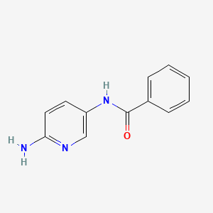 molecular formula C12H11N3O B1528667 N-(6-氨基吡啶-3-基)苯甲酰胺 CAS No. 936210-46-7