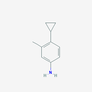molecular formula C10H13N B1528669 4-Cyclopropyl-3-methylaniline CAS No. 1208091-47-7