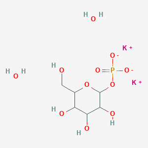 Dipotassium;[3,4,5-trihydroxy-6-(hydroxymethyl)oxan-2-yl] phosphate;dihydrate