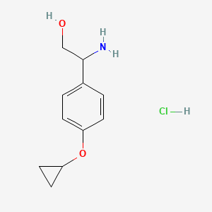 2-Amino-2-(4-cyclopropyloxyphenyl)ethanol;hydrochloride