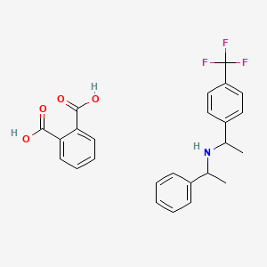 1-phenyl-N-[1-[4-(trifluoromethyl)phenyl]ethyl]ethanamine;phthalic acid