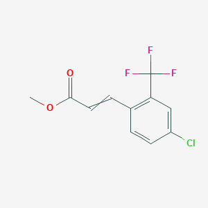 Methyl 3-[4-chloro-2-(trifluoromethyl)phenyl]prop-2-enoate