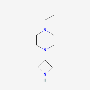 molecular formula C9H19N3 B1528680 1-(Azetidin-3-yl)-4-ethylpiperazine CAS No. 1342099-10-8