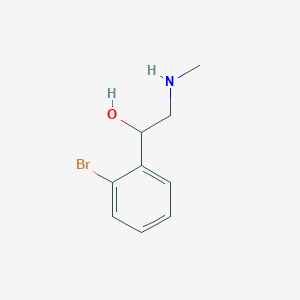 molecular formula C9H12BrNO B1528692 1-(2-溴苯基)-2-(甲基氨基)乙醇 CAS No. 1498728-16-7