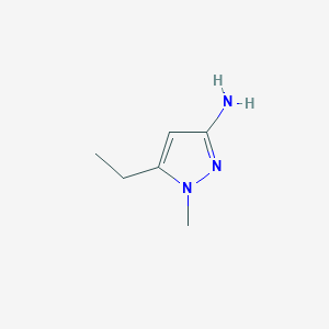 molecular formula C6H11N3 B1528697 5-ethyl-1-methyl-1H-pyrazol-3-amine CAS No. 1248011-02-0