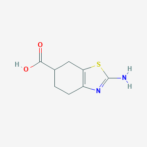 B152870 2-Amino-4,5,6,7-tetrahydrobenzo[d]thiazole-6-carboxylic acid CAS No. 134136-03-1