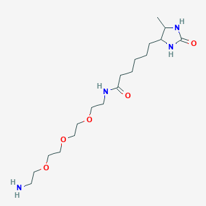 N-(2-(2-(2-(2-aminoethoxy)ethoxy)ethoxy)ethyl)-6-(5-methyl-2-oxoimidazolidin-4-yl)hexanamide