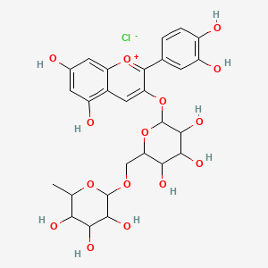 Cyanidin 3-rutinoside (chloride);Cyanidin 3-O-rutinoside (chloride);Sambucin (chloride)