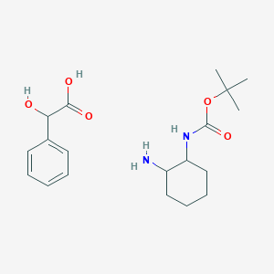 tert-butyl N-(2-aminocyclohexyl)carbamate;2-hydroxy-2-phenylacetic acid