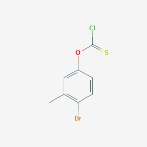 molecular formula C8H6BrClOS B15287128 4-Bromo-3-methylphenyl chlorothioformate 