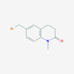 molecular formula C11H12BrNO B1528715 6-(溴甲基)-1-甲基-1,2,3,4-四氢喹啉-2-酮 CAS No. 184636-25-7
