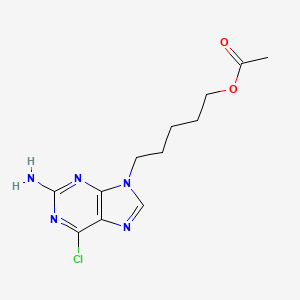 9-(4-Acetoxymethylbut-1-YL)-2-amino-6-chloropurine