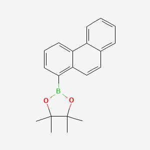 molecular formula C20H21BO2 B15287225 4,4,5,5-Tetramethyl-2-(phenanthren-1-yl)-1,3,2-dioxaborolane 