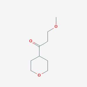 molecular formula C9H16O3 B1528724 3-甲氧基-1-(氧杂环-4-基)丙انون CAS No. 1343289-50-8