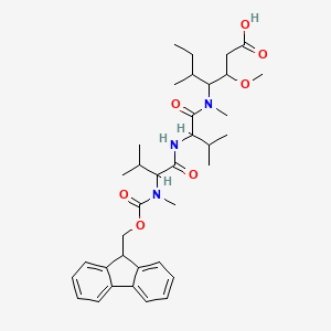 molecular formula C36H51N3O7 B15287242 (3R,4S,5S)-4-[(2S)-2-[(2S)-2-({[(9H-fluoren-9-yl)methoxy]carbonyl}(methyl)amino)-3-methylbutanamido]-N,3-dimethylbutanamido]-3-methoxy-5-methylheptanoic acid 