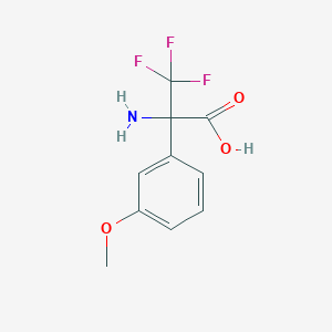 B1528725 2-Amino-3,3,3-trifluoro-2-(3-methoxyphenyl)propanoic acid CAS No. 1393585-33-5