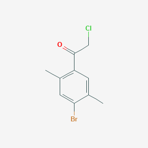 molecular formula C10H10BrClO B1528728 1-(4-溴-2,5-二甲基苯基)-2-氯乙酮 CAS No. 1344243-82-8