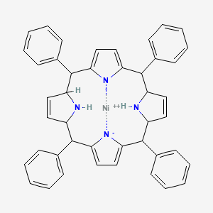 molecular formula C44H38N4Ni B15287284 nickel(2+);5,10,15,20-tetraphenyl-1,4,5,10,11,14,15,20,21,23-decahydroporphyrin-22,24-diide 