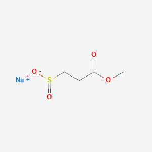molecular formula C4H7NaO4S B152873 Sodium 3-methoxy-3-oxopropane-1-sulfinate CAS No. 90030-48-1