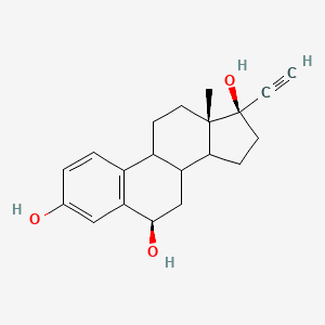 (6R,13S,17R)-17-ethynyl-13-methyl-7,8,9,11,12,14,15,16-octahydro-6H-cyclopenta[a]phenanthrene-3,6,17-triol