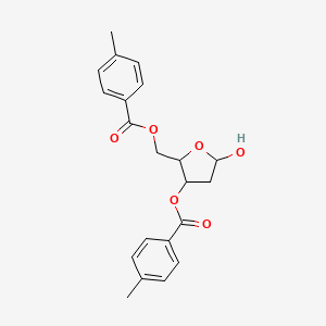 molecular formula C21H22O6 B15287335 [5-Hydroxy-3-(4-methylbenzoyl)oxyoxolan-2-yl]methyl 4-methylbenzoate 