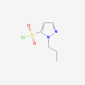 molecular formula C6H9ClN2O2S B1528738 1-丙基-1H-吡唑-5-磺酰氯 CAS No. 1340283-38-6