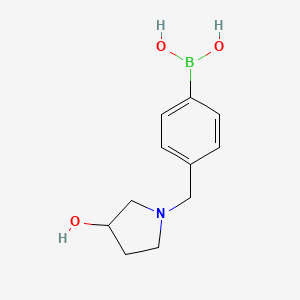 4-((3-Hydroxypyrrolidin-1-yl)methyl)phenylboronic acid