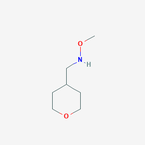 molecular formula C7H15NO2 B1528742 甲氧基(氧杂-4-基甲基)胺 CAS No. 1438858-65-1