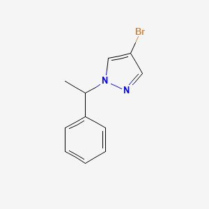 molecular formula C11H11BrN2 B1528745 4-bromo-1-(1-phenylethyl)-1H-pyrazole CAS No. 1340161-36-5