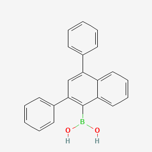 molecular formula C22H17BO2 B15287456 (2,4-Diphenylnaphthalen-1-yl)boronic acid 