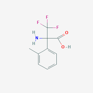 molecular formula C10H10F3NO2 B1528747 2-Amino-3,3,3-trifluoro-2-(2-methylphenyl)propanoic acid CAS No. 1341434-25-0