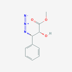 molecular formula C10H11N3O3 B15287495 Methyl (alphaR,betaS)-beta-Azido-alpha-hydroxybenzenepropanoate 