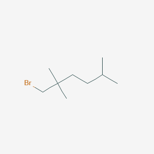 molecular formula C9H19B B1528752 1-Bromo-2,2,5-trimethylhexane CAS No. 1466562-36-6