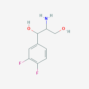 molecular formula C9H11F2NO2 B1528753 2-Amino-1-(3,4-difluorophenyl)propane-1,3-diol CAS No. 1496789-36-6