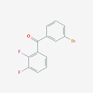 molecular formula C13H7BrF2O B1528754 (3-Bromophenyl)(2,3-difluorophenyl)methanone CAS No. 1220124-56-0