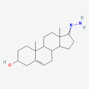 molecular formula C19H30N2O B15287577 3(c)Micro-hydroxyandrost-5-en-17-hydrazone 