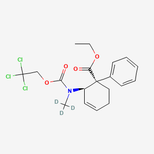 ethyl (1S,2R)-1-phenyl-2-[2,2,2-trichloroethoxycarbonyl(trideuteriomethyl)amino]cyclohex-3-ene-1-carboxylate