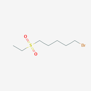 molecular formula C7H15BrO2S B1528761 1-Bromo-5-(ethanesulfonyl)pentane CAS No. 1340221-41-1
