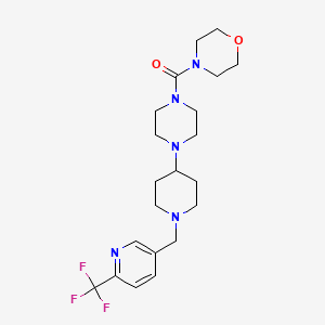 4-([4-(1-([6-(Trifluoromethyl)pyridin-3-YL]methyl)piperidin-4-YL)piperazin-1-YL]carbonyl)morpholine