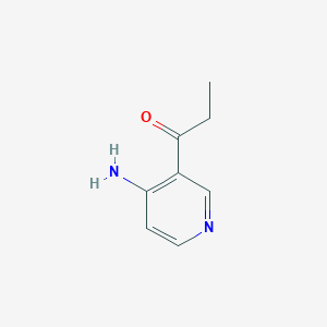 molecular formula C8H10N2O B1528766 1-(4-Aminopyridin-3-yl)propan-1-one CAS No. 1341530-36-6