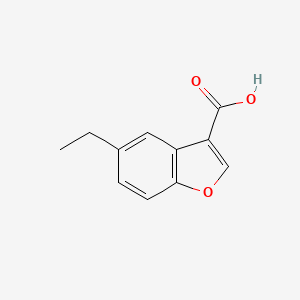 molecular formula C11H10O3 B1528775 5-Ethyl-1-benzofuran-3-carboxylic acid CAS No. 1539820-78-4