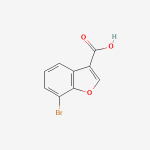 molecular formula C9H5BrO3 B1528777 7-Bromobenzofuran-3-carboxylic acid CAS No. 1374574-88-5