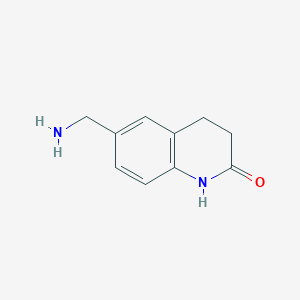 B1528778 6-(Aminomethyl)-3,4-dihydroquinolin-2(1H)-one CAS No. 933726-66-0